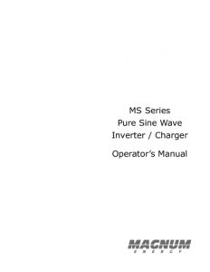 Magnum Energy MS Series-Manual